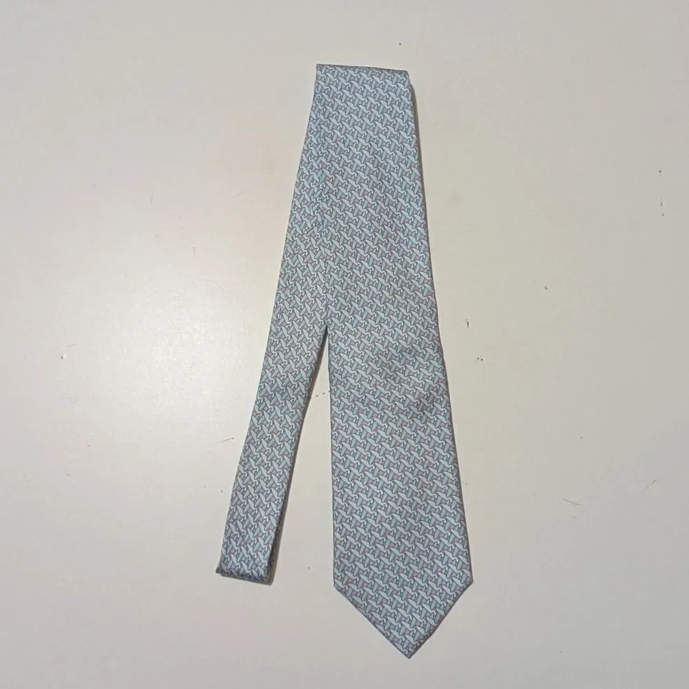 VINEYARD VINES Martha's Vineyard Silk Tie Lt. Blue Silk Necktie